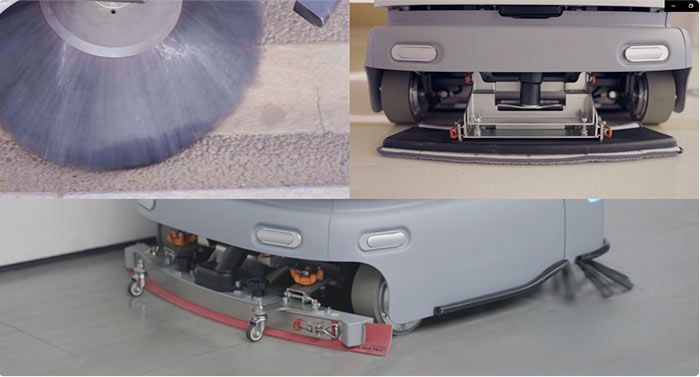 Large capacity battery + fast charging | autonomous floor scrubber